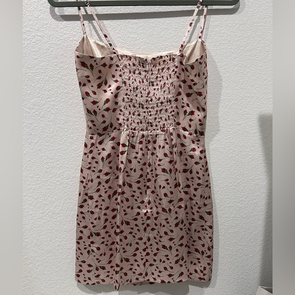 Reformation Mini Dress Kosta Silk size 6 Marion Red Rose Floral Print HOST PICK🎉 - Picture 5 of 9